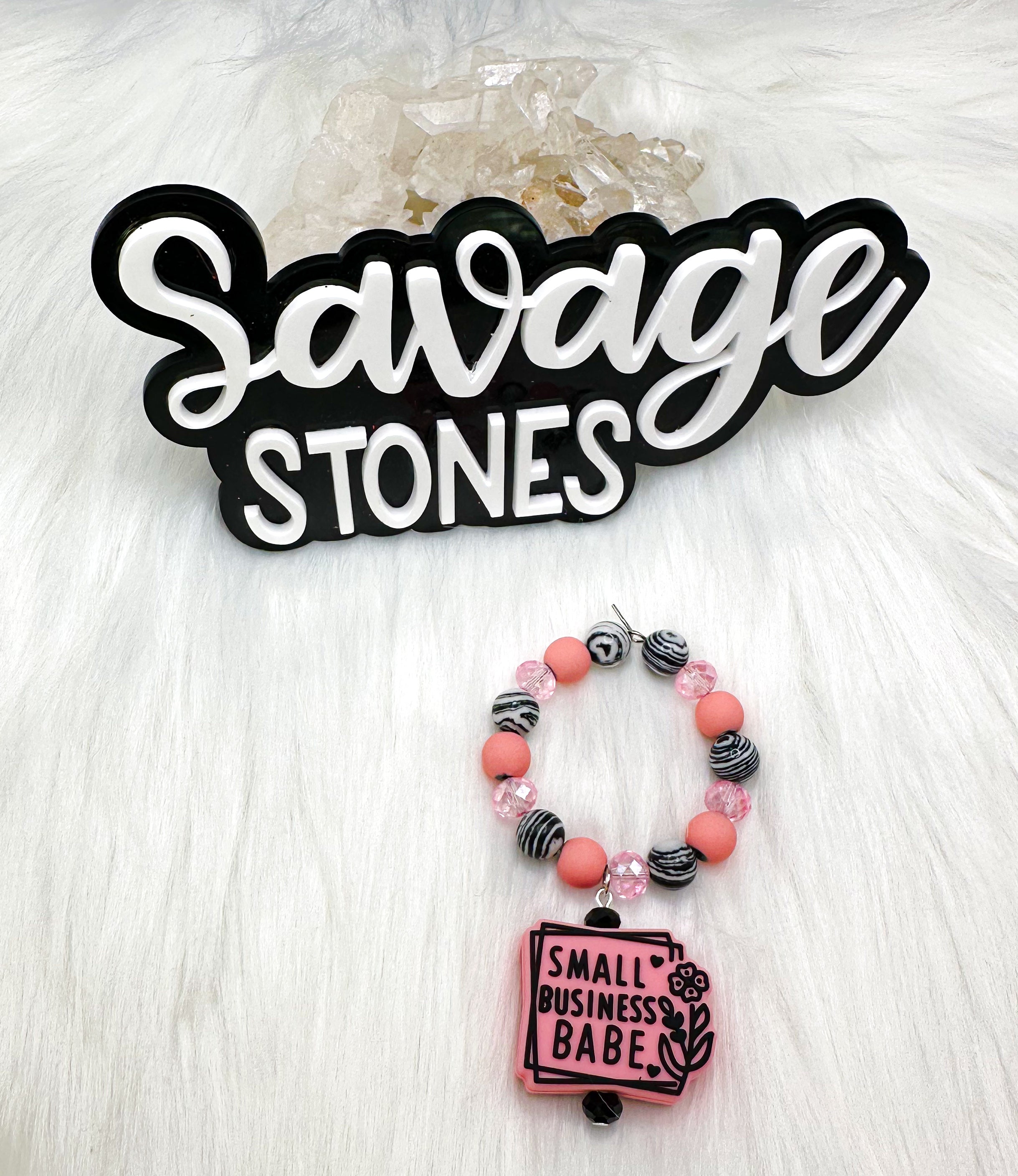 Small Bizz Babe cup charm