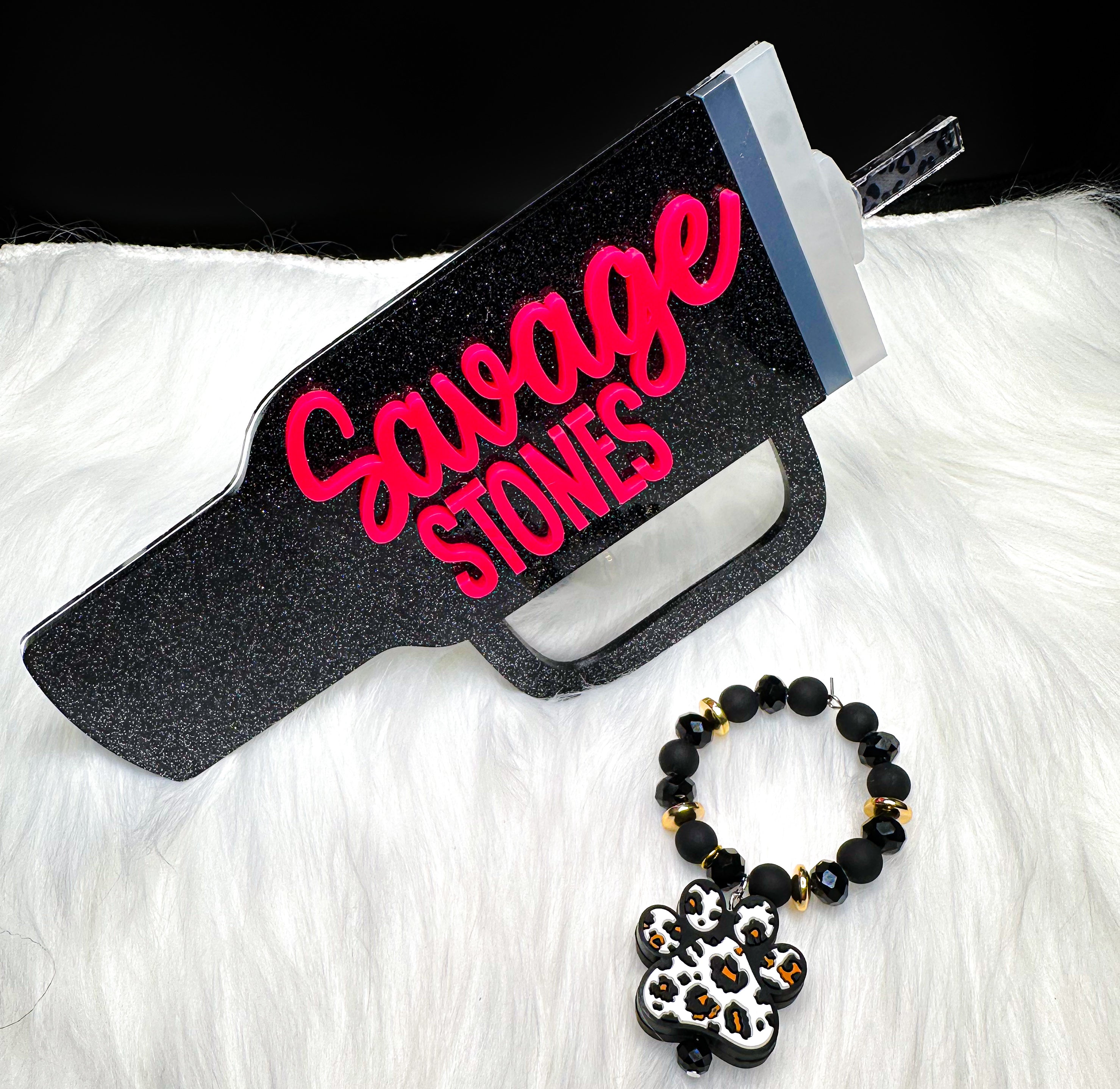 Leopard Paw Cup Charm