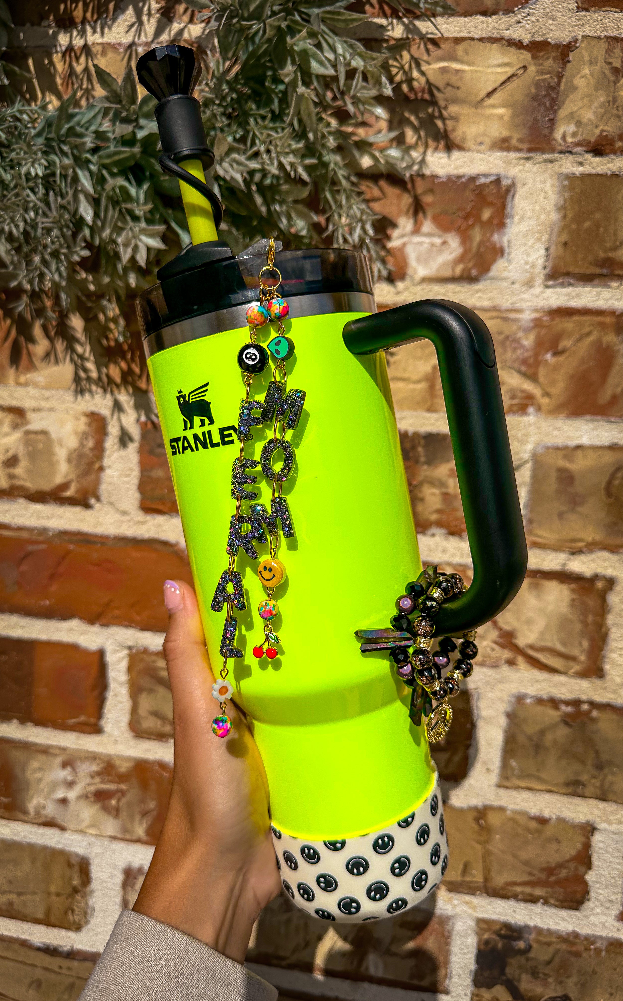 Straw Topper Name Tassel